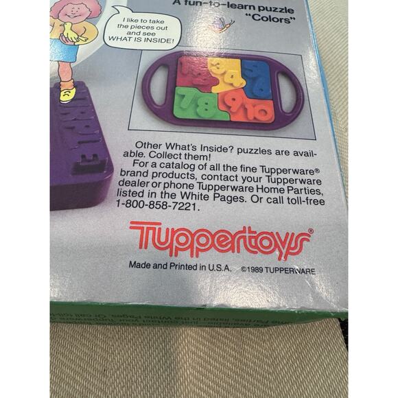 Tubbertoys What Inside Puzzle Vintage 1989 Made In The USA - Picture 5 of 12